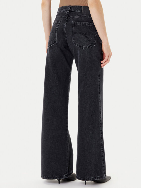 Marella Marella Jeans hlače 2523186034 Črna Wide Leg