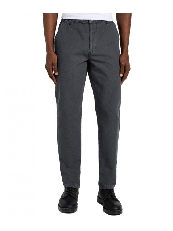 Lee Lee Spodnie materiałowe RELAXED WORKWEAR CHINO Szary Regular Fit