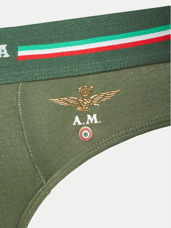 Aeronautica Militare Aeronautica Militare 2er-Set Slips AM1USL001 Khakifarben