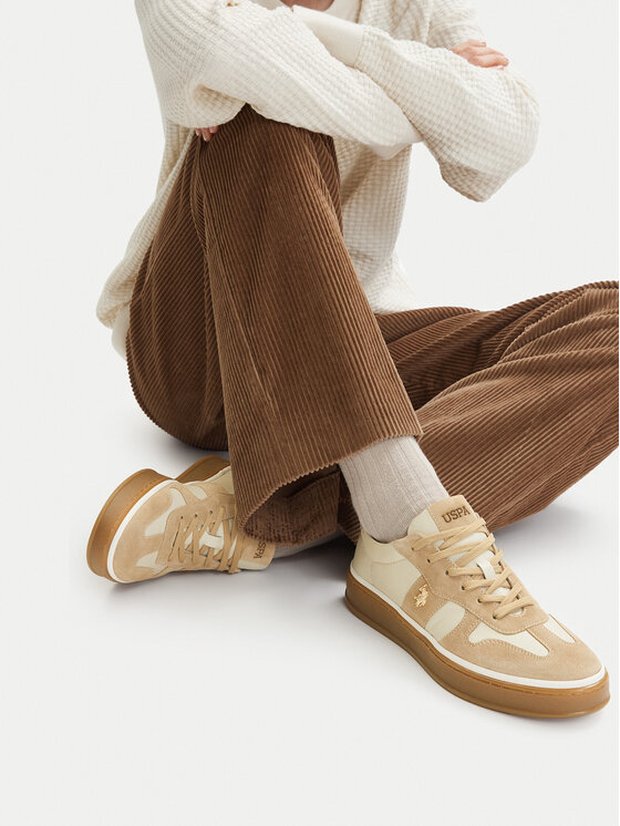 U.S. Polo Assn. U.S. Polo Assn. Sneakers EO-HAIRY001W/6LS1 Écru