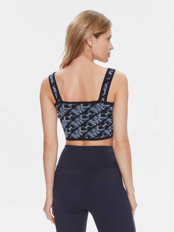 MICHAEL Michael Kors MICHAEL Michael Kors Marškinėliai MR460U19Z6 Tamsiai mėlyna Slim Fit