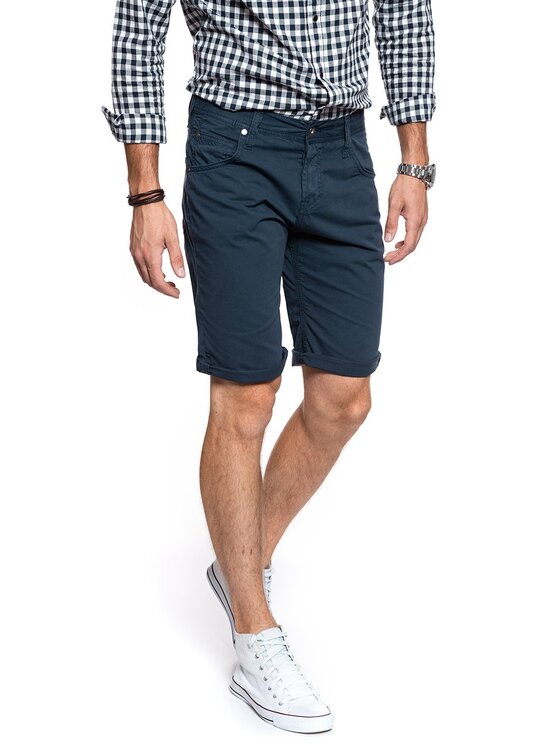 Mustang Mustang Pantaloncini di tessuto CHICAGO SHORT Blu Slim Fit