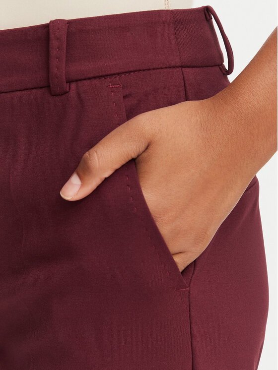 Marella Marella Spodnie materiałowe Paese 2623786034 Bordowy Regular Fit