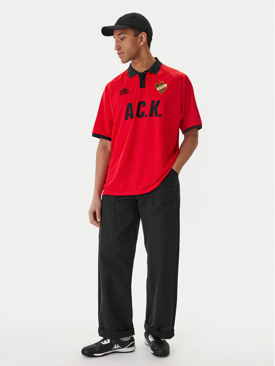 Kappa Kappa Funkční tričko Authentic Sloan 331Z4PW Červená Comfort Fit