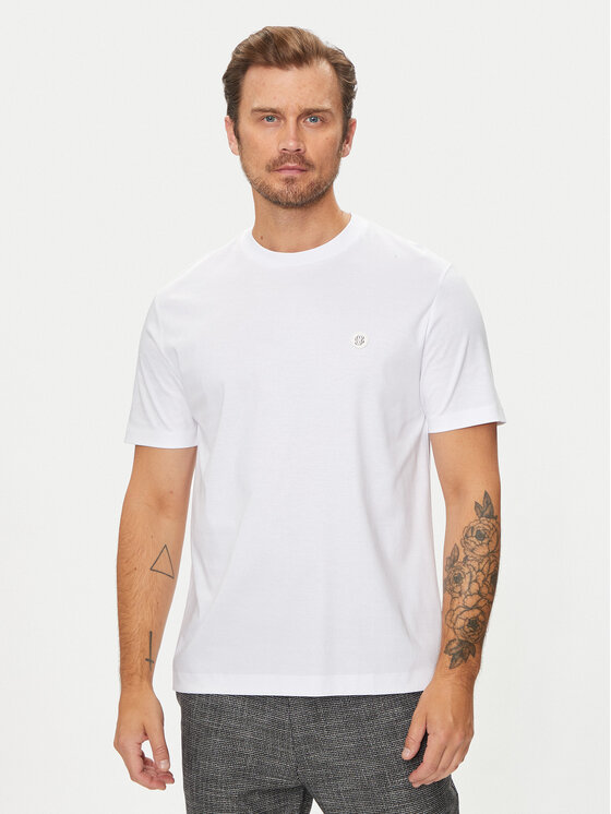 Boss T-krekls C-Taut 01 50520298 Balts Regular Fit