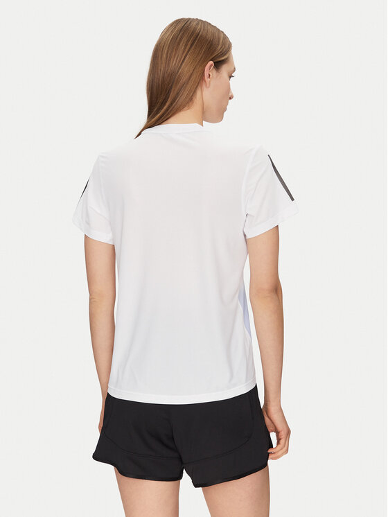 adidas adidas Športna majica Own the Run Colorblock JC9889 Bela Regular Fit