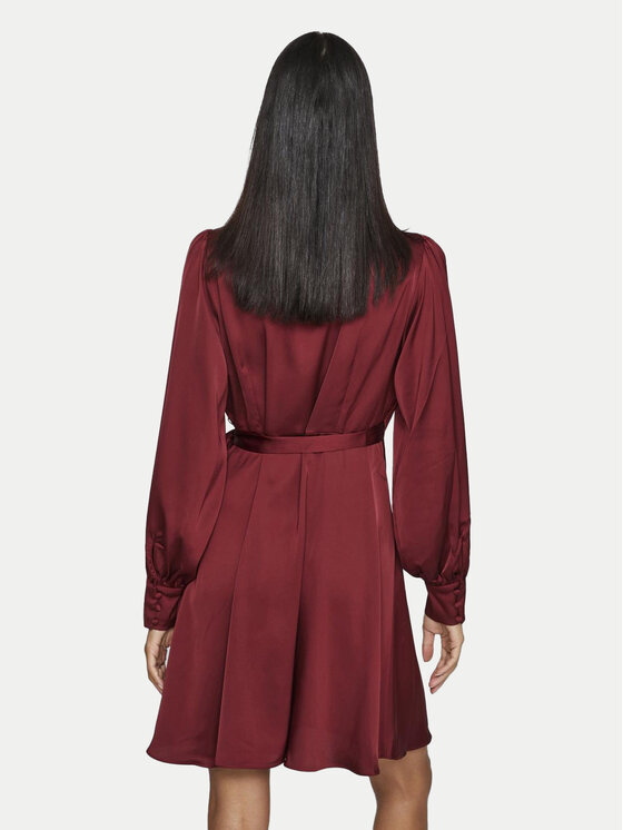 Vila Vila Coctailkleid Enna 14084510 Dunkelrot Regular Fit