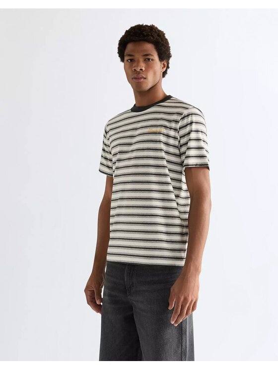 Wrangler Wrangler T-Shirt STRIPE TEE Kolorowy Regular Fit