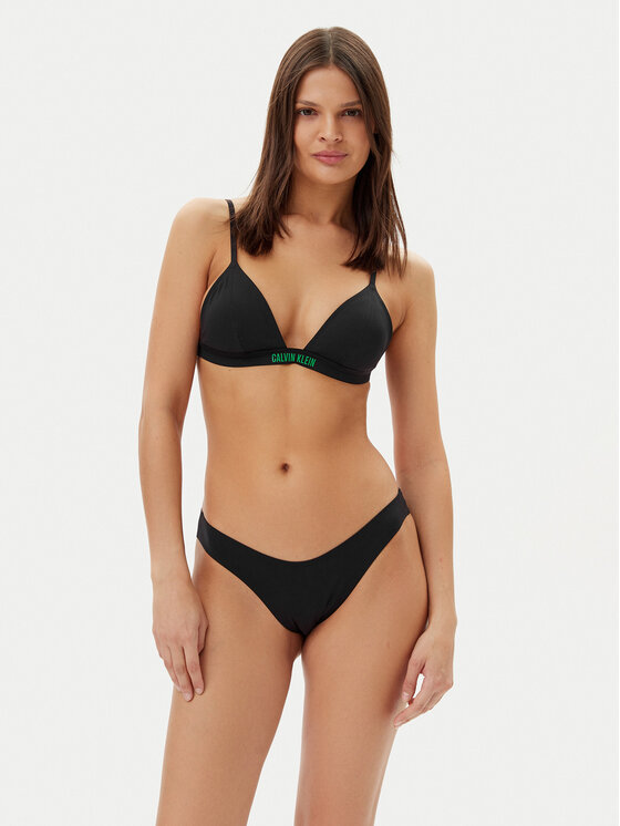 Calvin Klein Swimwear Calvin Klein Swimwear Bikini pezzo sopra KW0KW02785 Nero