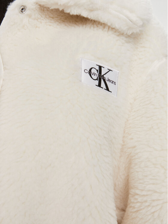 Calvin Klein Jeans Calvin Klein Jeans Átmeneti kabát J20J221893 Ekru Relaxed Fit