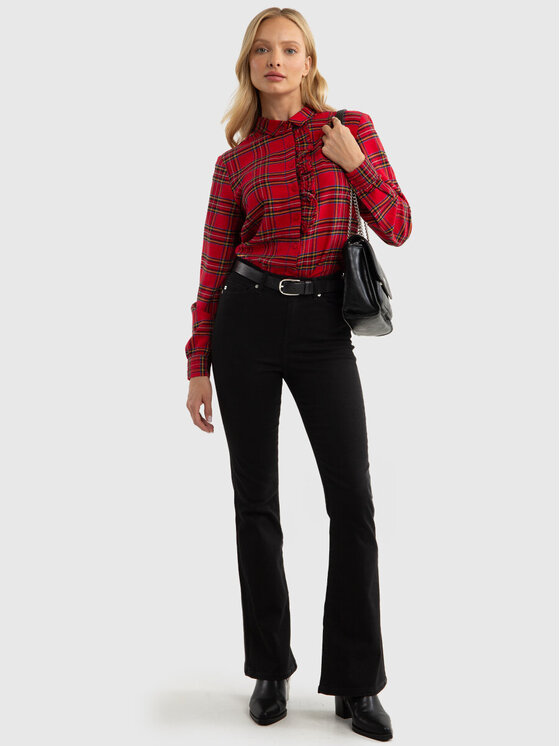 BIG STAR BIG STAR Koszula ANTRA_603_140 Czerwony Basic Fit