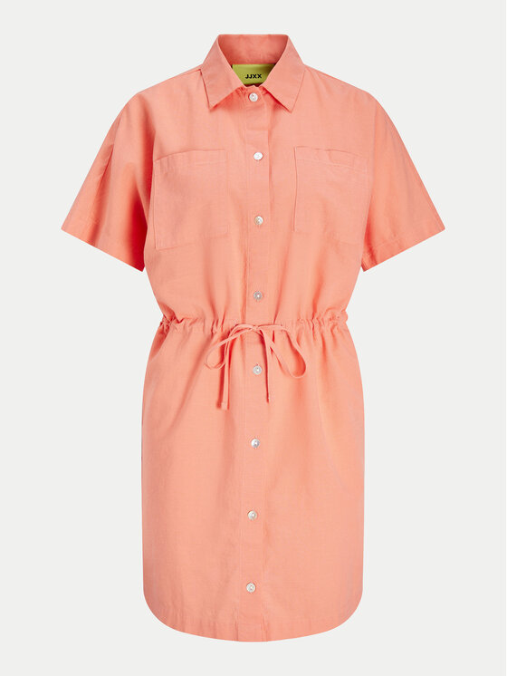 JJXX JJXX Rochie tip cămașă Sana 12249747 Portocaliu Relaxed Fit