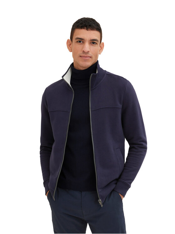 Tom Tailor Tom Tailor Majica dugih rukava 1037049 Tamnoplava Regular Fit