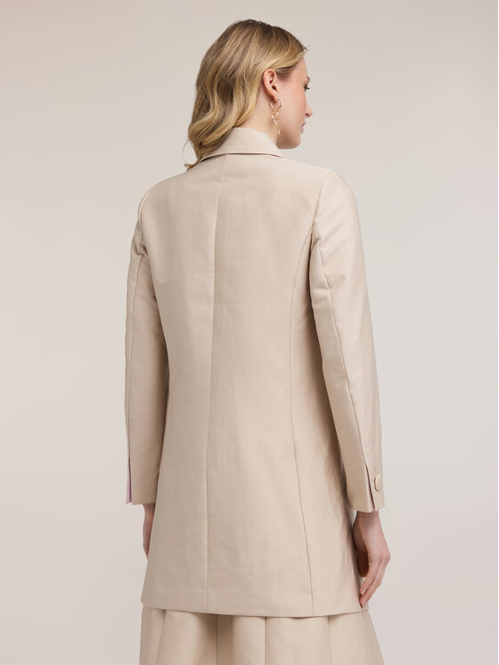 Motivi Motivi Cappotto invernale 0021Q000654N002 Crema Regular Fit
