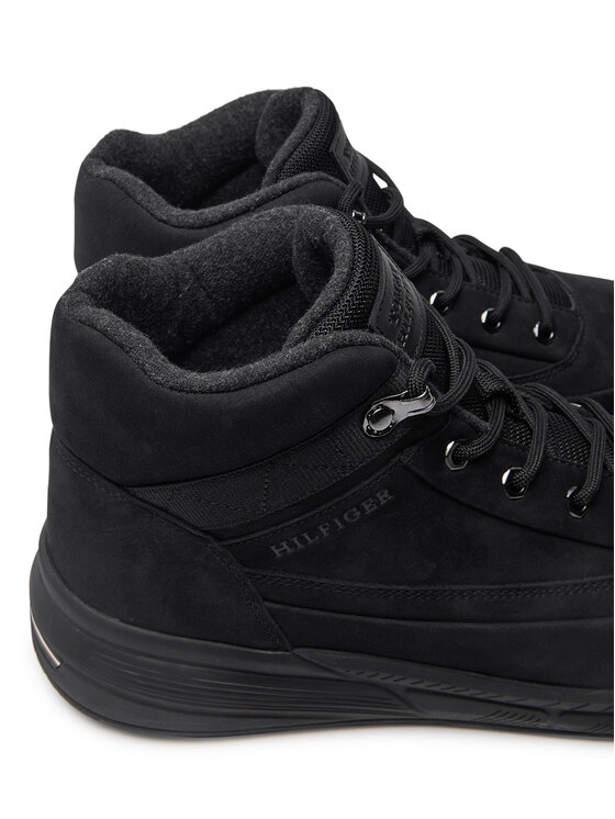 Tommy Hilfiger Tommy Hilfiger Снікерcи Warm Nubuck Hybrid B FM0FM05189 Чорний