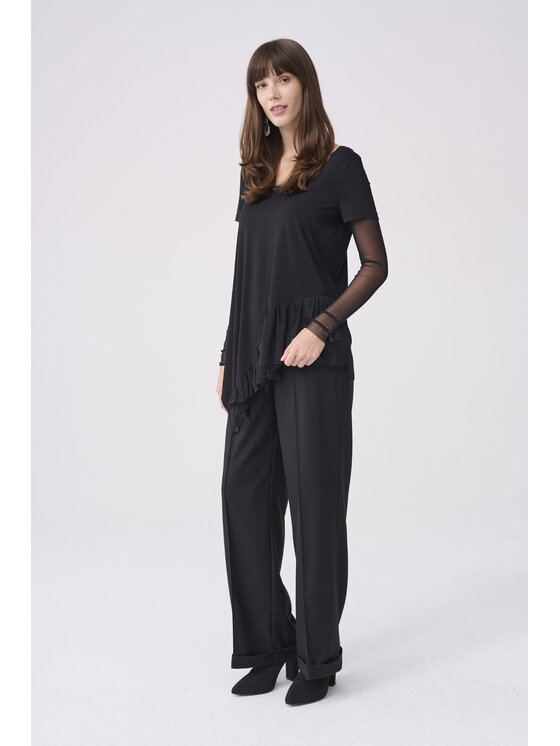 blue shadow blue shadow Bluzka Alajn BS Czarny Standard Fit