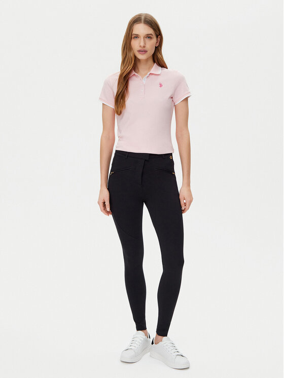 U.S. Polo Assn. U.S. Polo Assn. Pantaloni di tessuto WUP1213 Nero Slim Fit