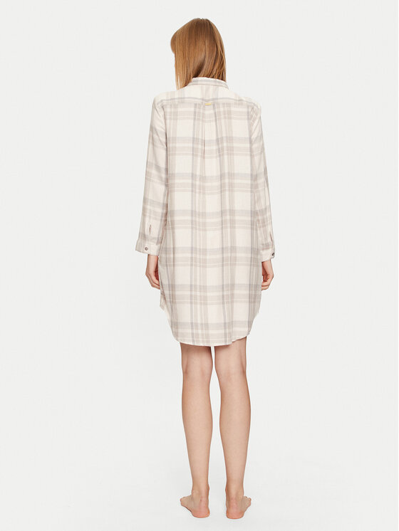 Selmark Selmark Koszula nocna Nordic P7063 Écru Regular Fit