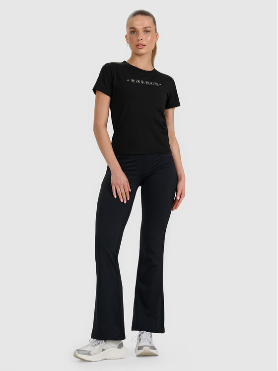 4F 4F Legginsy NATURAL REGENERATION Czarny Slim Fit