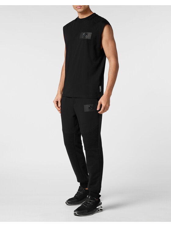 Plein Sport Plein Sport Tank top 14171 Czarny Regular Fit