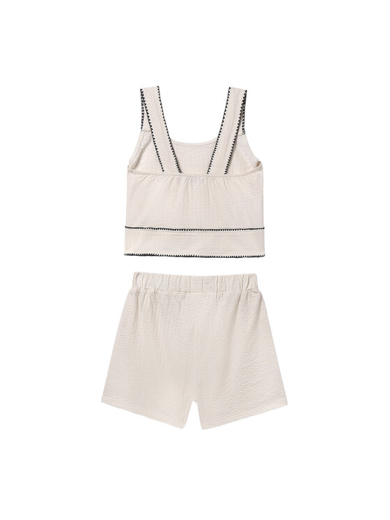 Mayoral Mayoral Set Top und Stoffshorts 6213 Beige Regular Fit