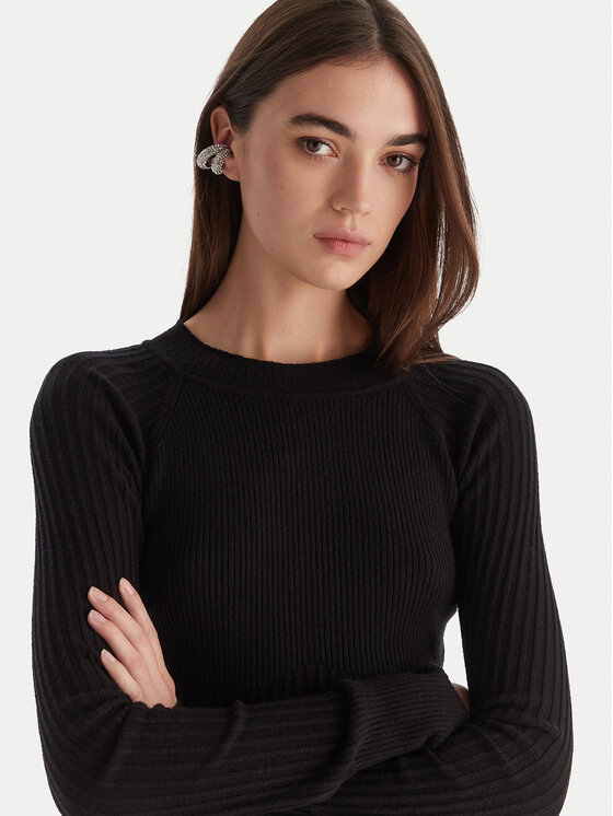 Patrizia Pepe Patrizia Pepe Pulover 2K0337/K7S0-K103 Črna Slim Fit