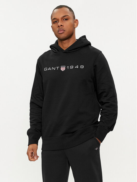 Gant Mikina Graphic 2003244 Čierna Regular Fit