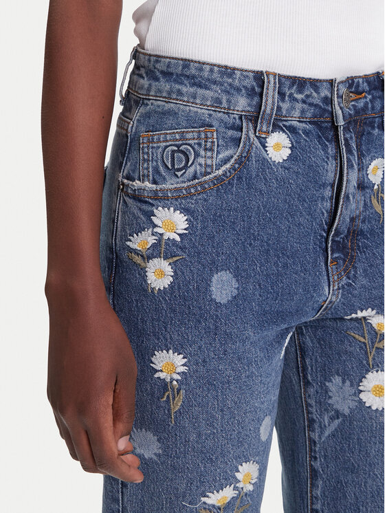 Desigual Desigual Jeansy Daisys 25WWDD16 Niebieski Straight Fit