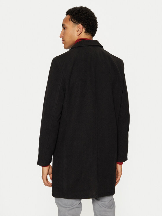 Brave Soul Brave Soul Cappotto di transizione MJK-AUGUSTINEBLK Nero Regular Fit