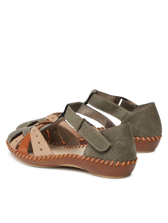 Rieker Rieker Sandales M1655-54 Zaļš