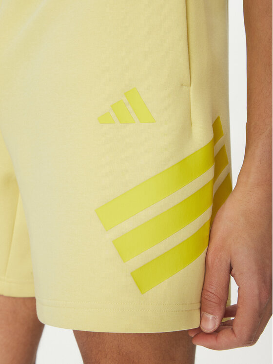 adidas adidas Pantaloni scurți sport Future Icons 3-Stripes JD4883 Galben Regular Fit
