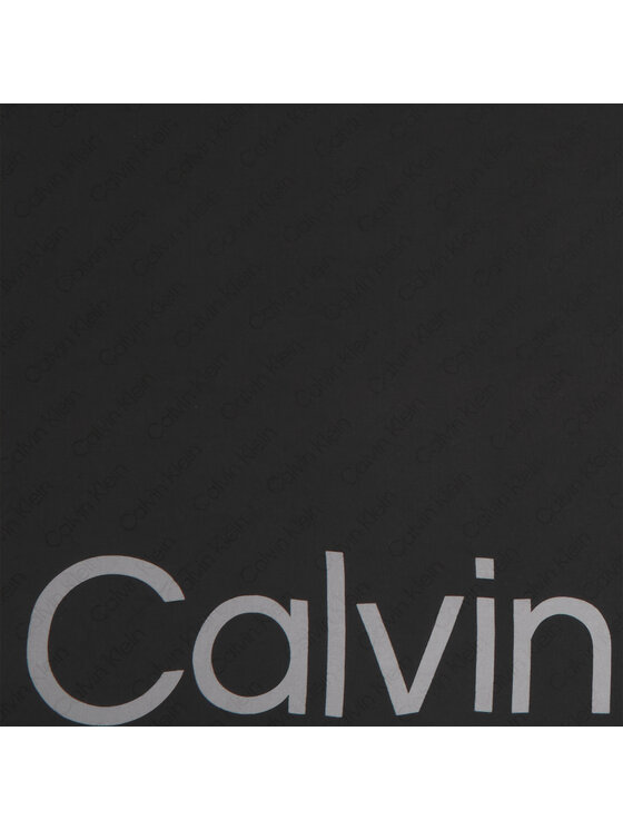 Eșarfă Calvin Klein Aop Logo Jaquard Scarf 130X130 K60K611125 Negru