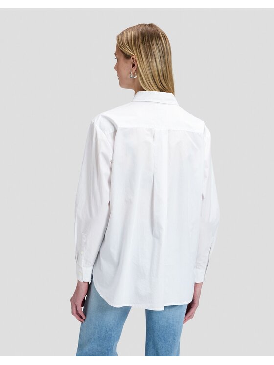 Lee Lee Koszula BOYFRIENDS POCKET SHIRT Biały Relaxed Fit
