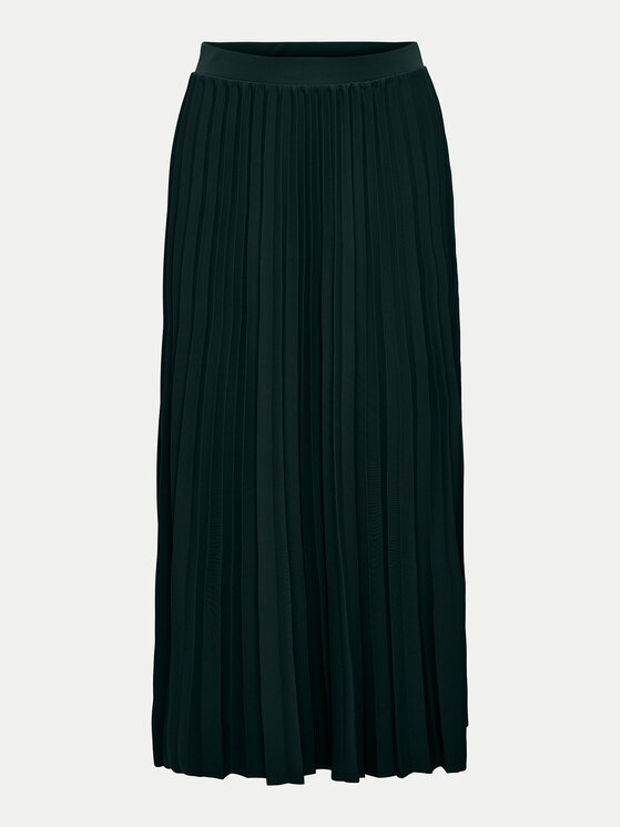 ONLY ONLY Fustă plisată 15277887 Verde Regular Fit