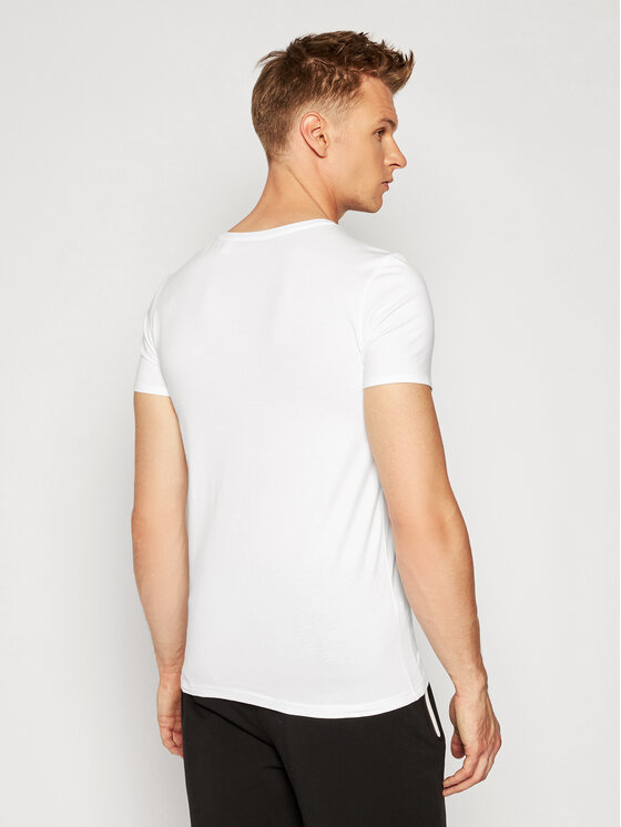 Guess Guess T-Shirt U97M00 JR003 Biały Slim Fit