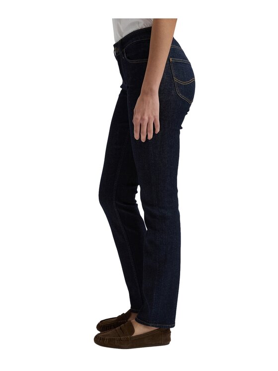 Lee Lee Jeansy 112370901 Granatowy Straight Leg