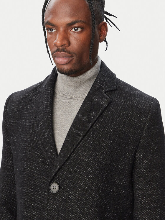 KARL LAGERFELD KARL LAGERFELD Вълнено палто 455733 564755 Черен Regular Fit