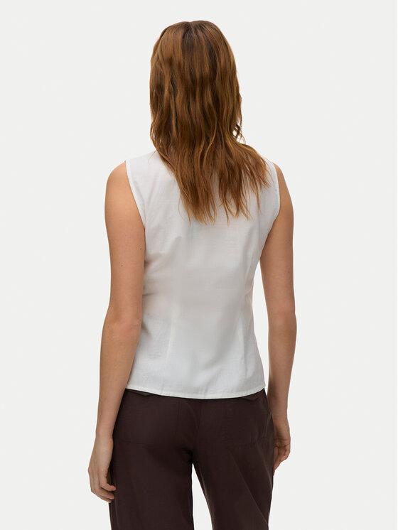 Vero Moda Vero Moda Kamizelka Selma 10345675 Biały Regular Fit