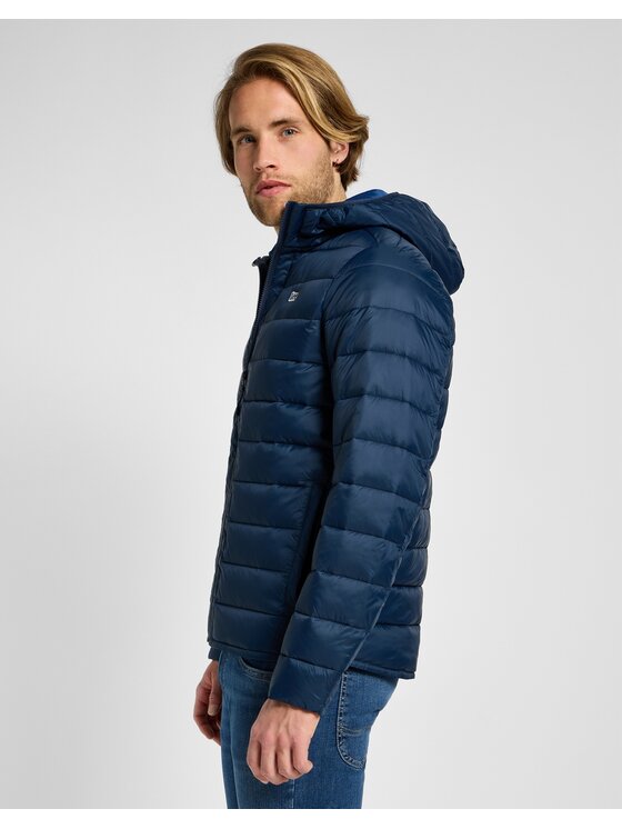 Lee Lee Kurtka puchowa PUFFER JACKET Granatowy Regular Fit