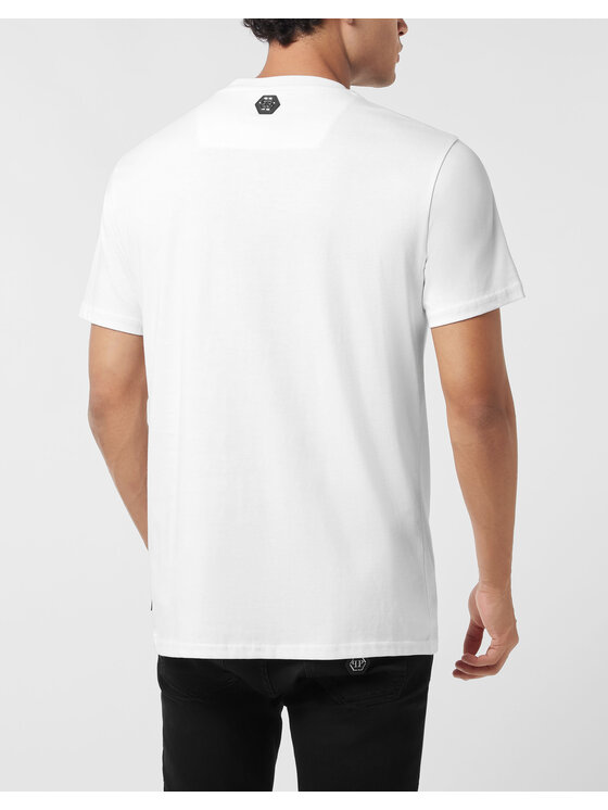 PHILIPP PLEIN PHILIPP PLEIN T-Shirt 26243 Biały Regular Fit