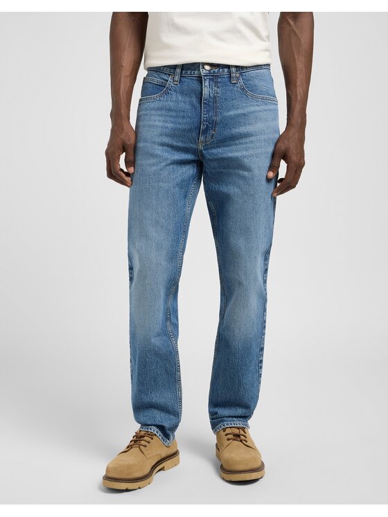 Lee Lee Jeansy WEST Niebieski Straight Leg