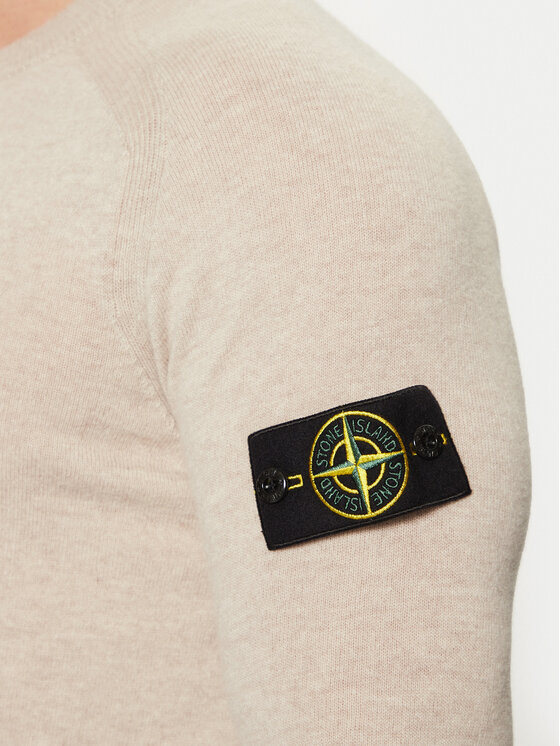 Stone Island Stone Island Pulover 8115545B4 Bej Regular Fit