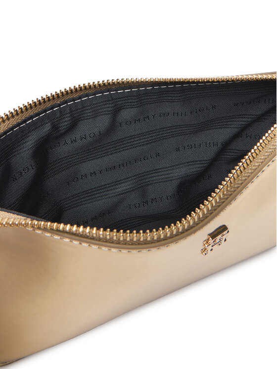 Tommy Hilfiger Tommy Hilfiger Kabelka Th Icon Chain Shoulder Pouch Met AW0AW18219 Zlatá