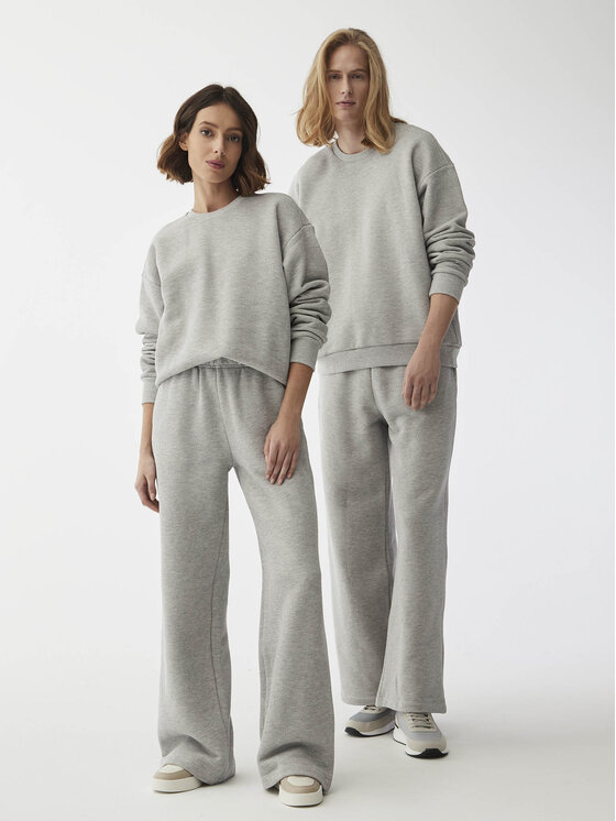 Felpa Unisex Portland Grigio Relaxed Fit