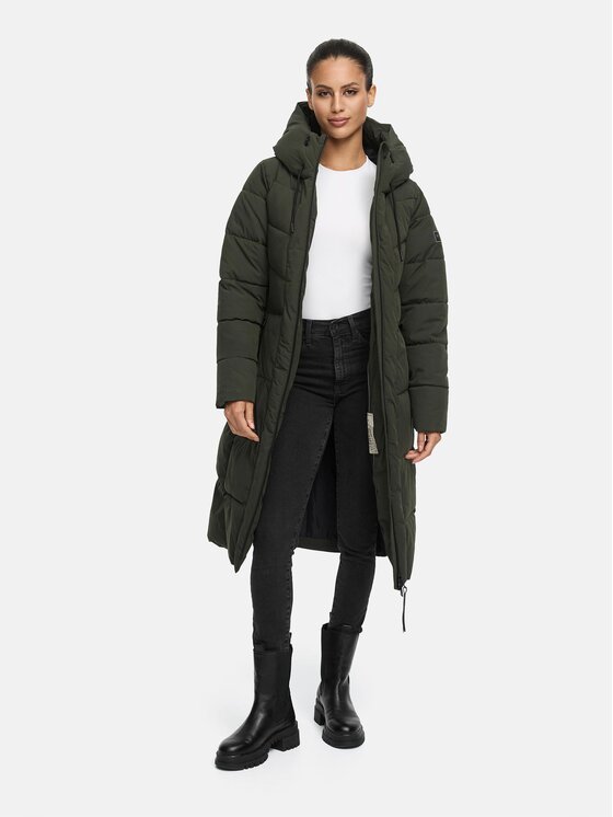 Navahoo Navahoo Kurtka zimowa Schokokuss Zielony Regular Fit
