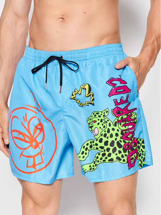 Dsquared2 Underwear Dsquared2 Underwear Plaukimo šortai Boxer D7B544170.45852 Mėlyna Regular Fit