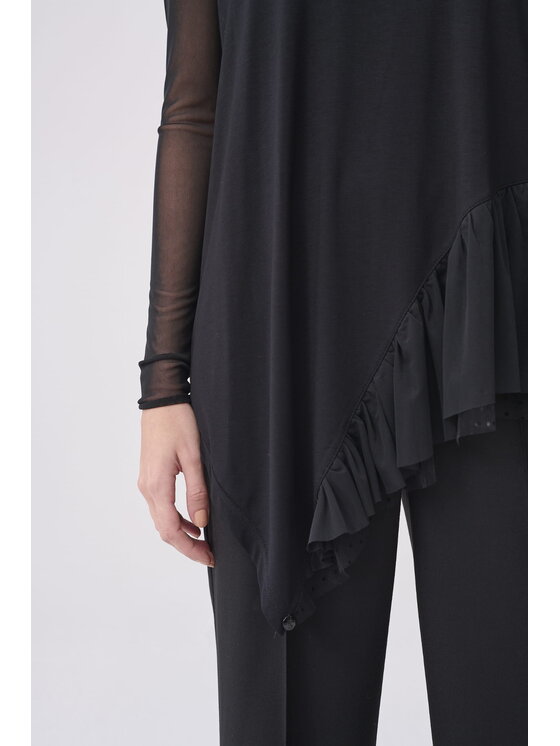 blue shadow blue shadow Bluzka Alajn BS Czarny Standard Fit