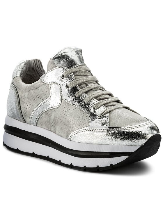 Voile Blanche Voile Blanche Sneakers Margot Star Crack Lame 0012012388.07.9165 Grau