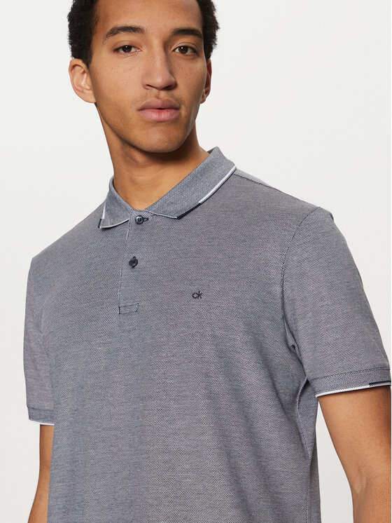 Calvin Klein Calvin Klein Polo K10K114475 Granatowy Regular Fit