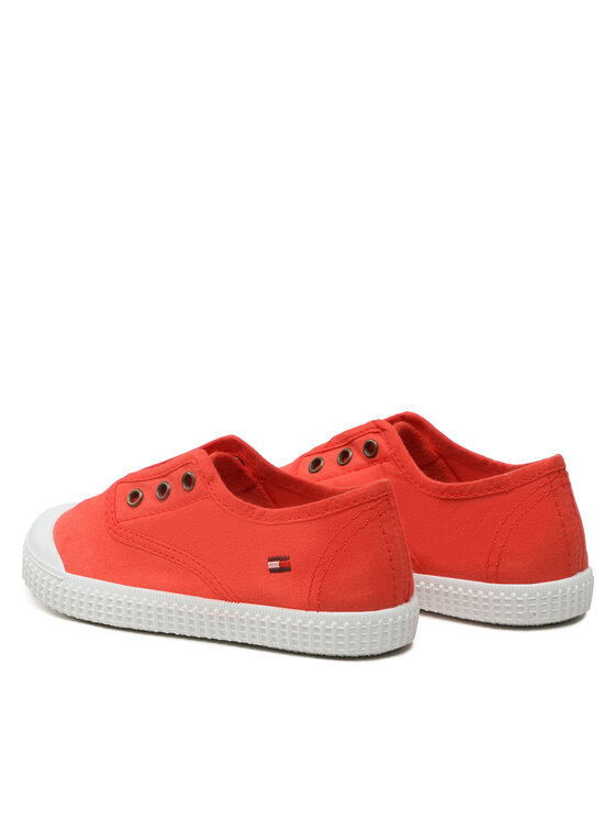 Tommy Hilfiger Tommy Hilfiger Trampki Low Cut Easy-On Sneaker T1X9-32824-0890 S Koralowy